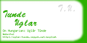 tunde uglar business card